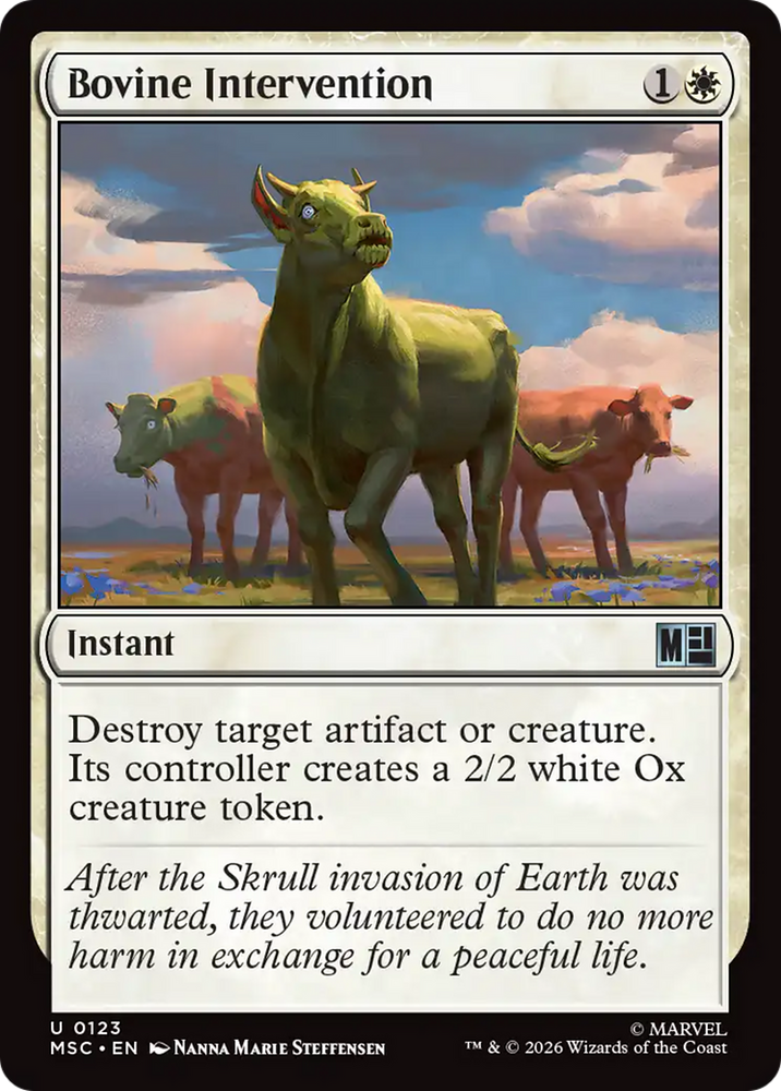 Bovine Intervention (Surge Foil) [Marvel Super Heroes Commander]