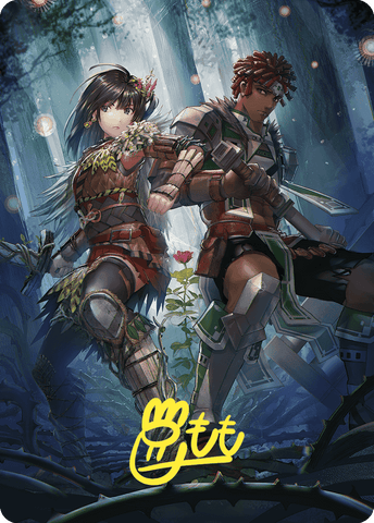 Defense of the Heart Art Card (Gold-Stamped Signature) [Wilds of Eldraine Art Series]