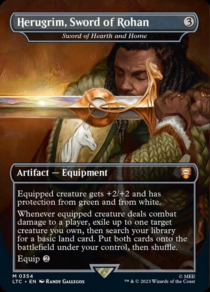 Herugrim, Sword of Rohan - Sword of Hearth and Home (Borderless) [The Lord of the Rings: Tales of Middle-Earth Commander]