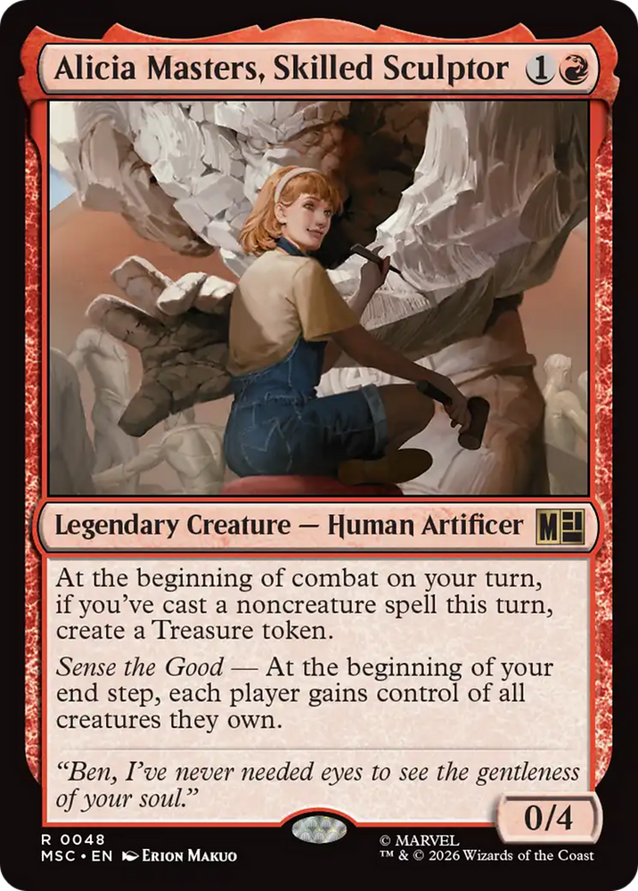 Alicia Masters, Skilled Sculptor (Surge Foil) [Marvel Super Heroes Commander]