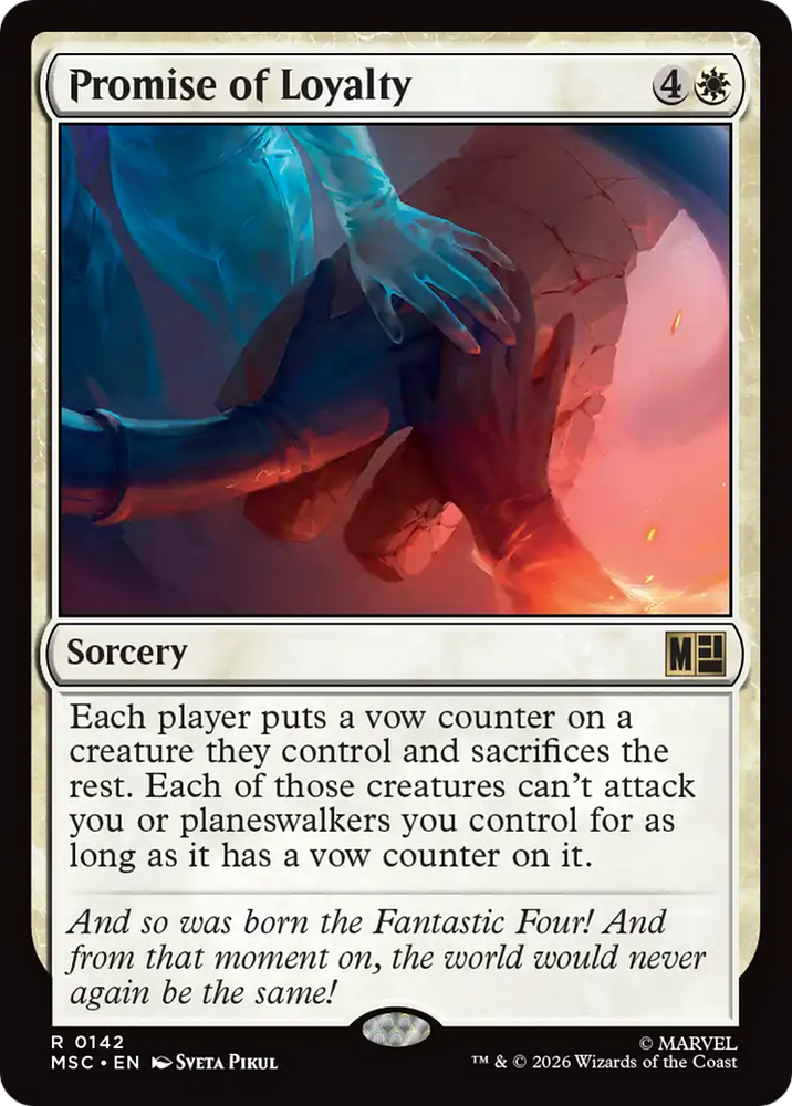 Promise of Loyalty (Surge Foil) [Marvel Super Heroes Commander]