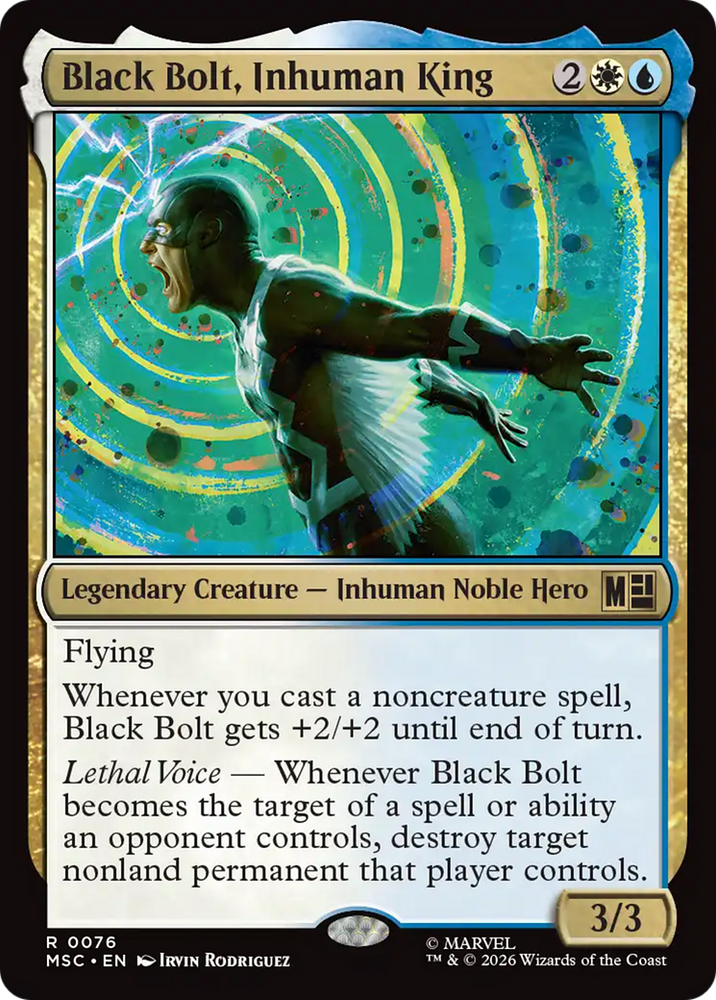 Black Bolt, Inhuman King (Surge Foil) [Marvel Super Heroes Commander]