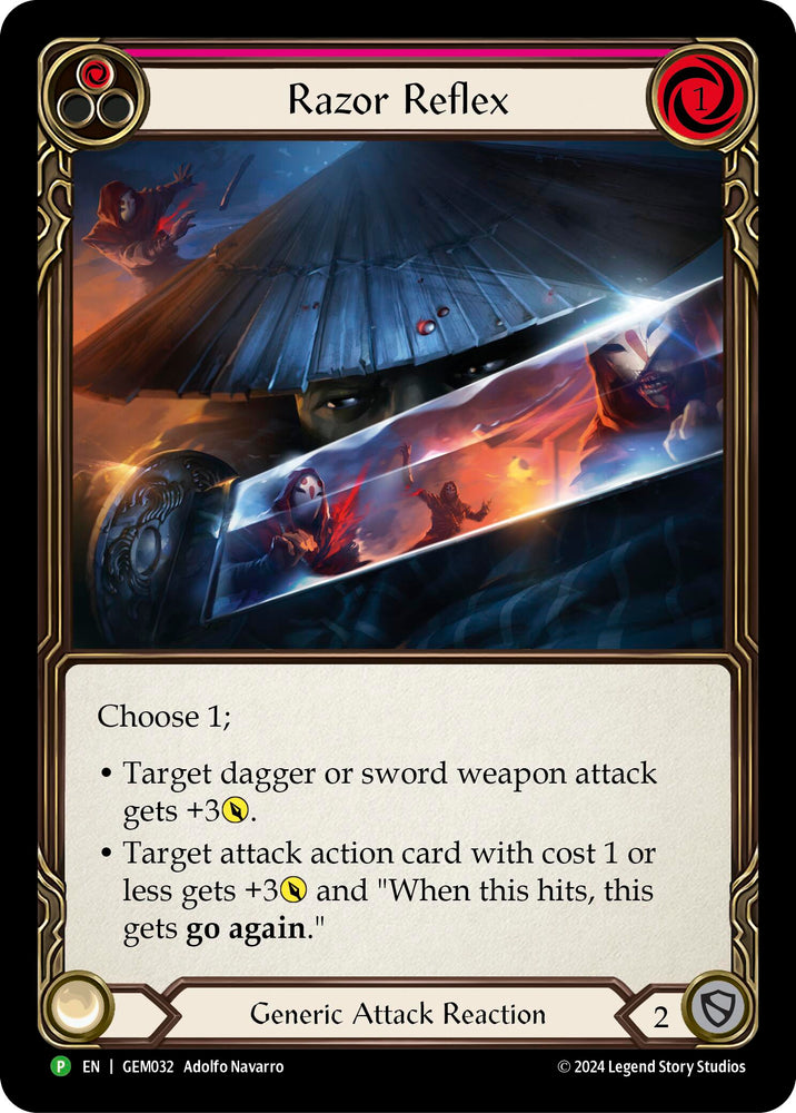 Razor Reflex (Red) [GEM032] (GEM Pack 1)  Rainbow Foil