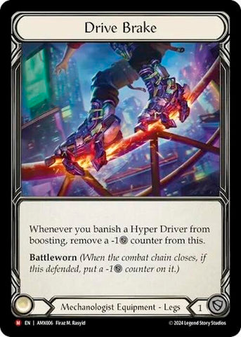 Drive Brake [AMX006] (Armory Deck: Maxx Nitro)  Rainbow Foil