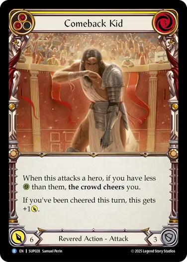 Comeback Kid (Yellow) [SUP028] (Super Slam)  Rainbow Foil