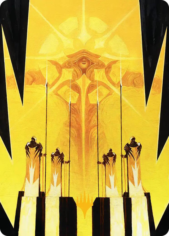 Hardlight Containment Art Card (Gold-Stamped Planeswalker Symbol) [Edge of Eternities Art Series]