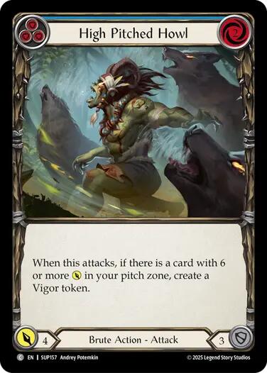 High Pitched Howl (Blue) [SUP157] (Super Slam)  Rainbow Foil