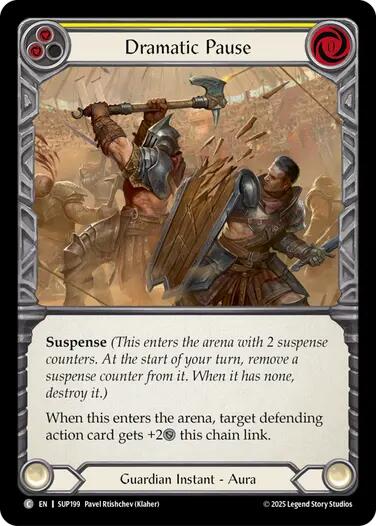 Dramatic Pause (Yellow) [SUP199] (Super Slam)  Rainbow Foil