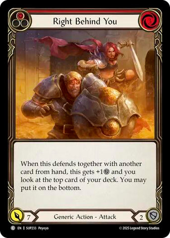 Right Behind You (Red) [SUP233] (Super Slam)