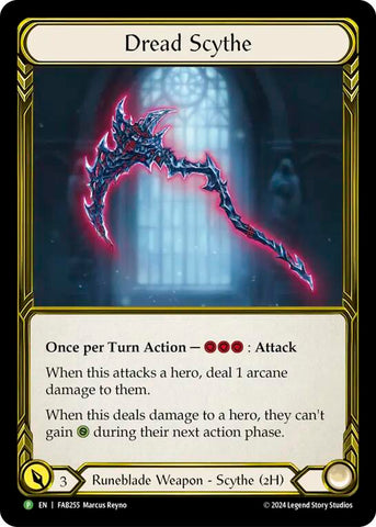 Dread Scythe (Golden) [FAB255] (Promo)  Cold Foil