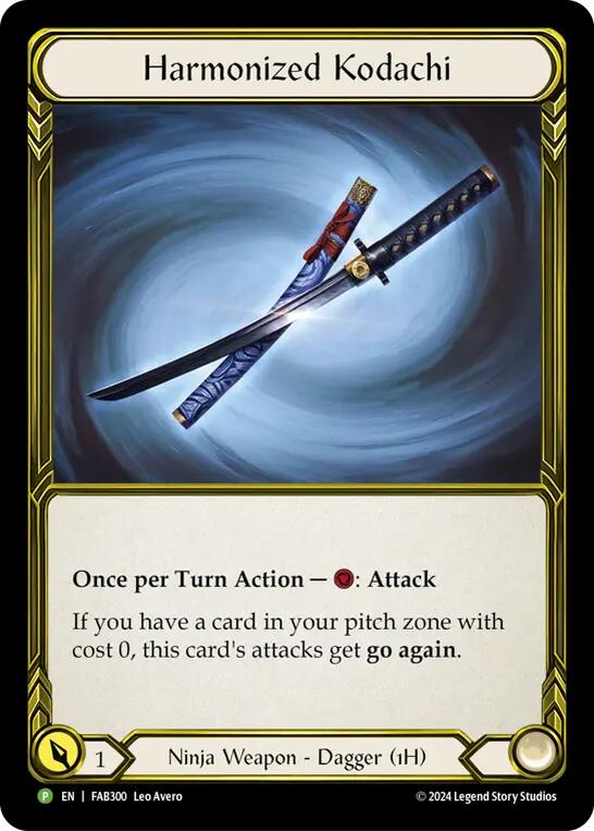 Harmonized Kodachi (Golden) [FAB300] (Promo)  Cold Foil