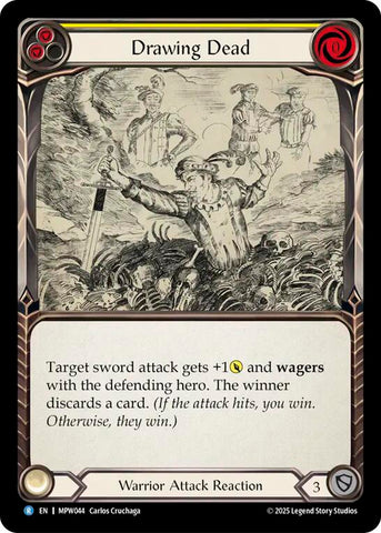 Drawing Dead (Yellow) [MPW044] (Mastery Pack Warrior)  Rainbow Foil