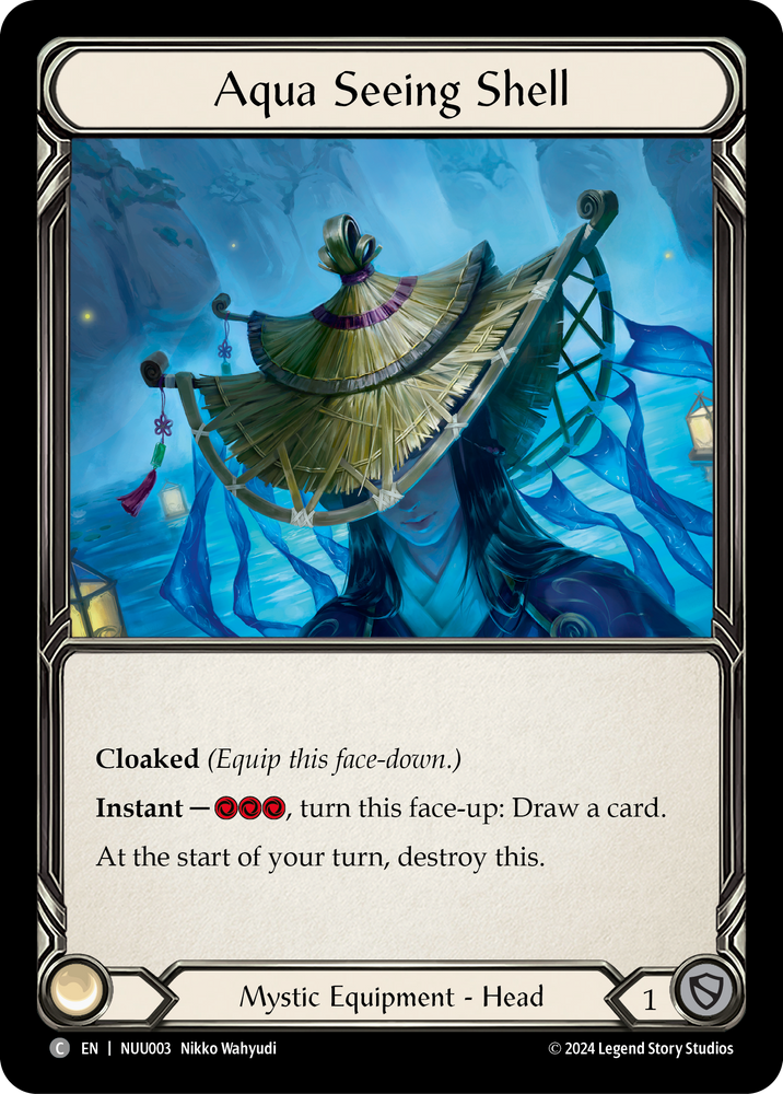 Aqua Seeing Shell [NUU003] (Part the Mistveil Nuu Blitz Deck)