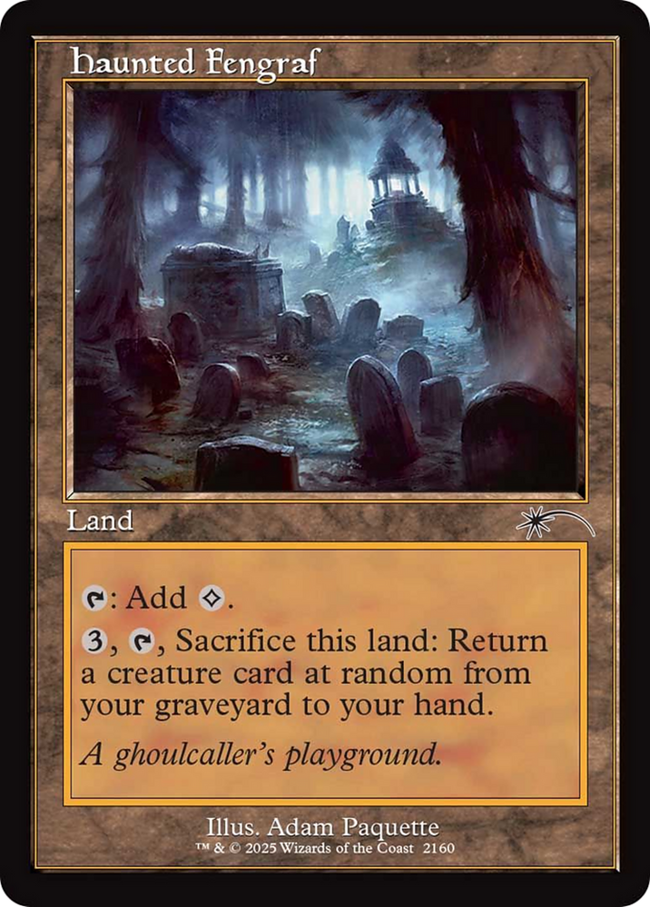 Haunted Fengraf (Retro Frame) [Secret Lair Drop Series]