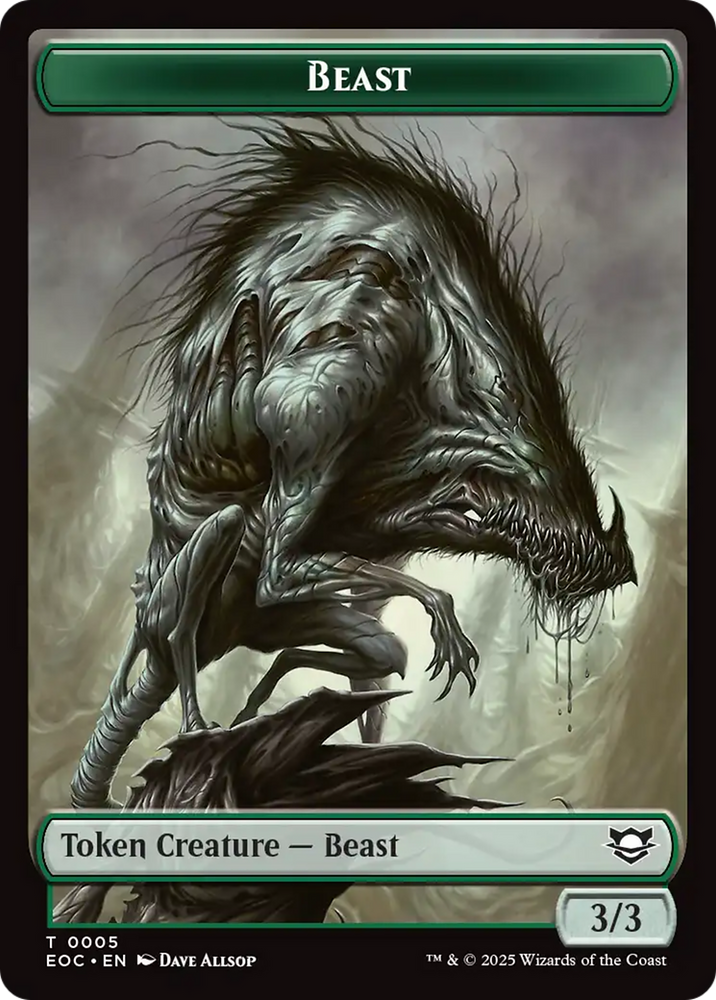 Insect // Beast (0005) Double-Sided Token [Edge of Eternities Commander Tokens]