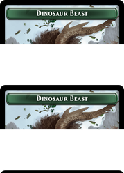 Dinosaur Beast // Dinosaur Double-Sided Token [The Lost Caverns of Ixalan Commander Tokens]